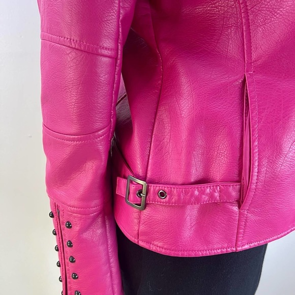 Fucsia jacket, make a statement, medium, very cool look. NWOT - Picture 6 of 10